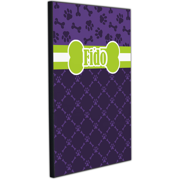 Pawprints & Bones 20x30 Wood Print - Angle View