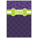 Pawprints & Bones Wood Print - 20x30 (Personalized)