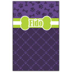 Pawprints & Bones Wood Print - 20x30 (Personalized)