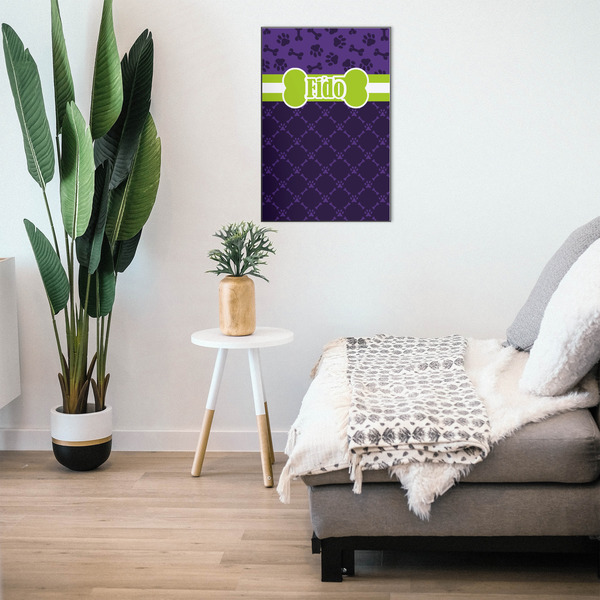 Pawprints & Bones 20x30 Wood Print - In Context