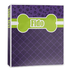Pawprints & Bones 3-Ring Binder (Personalized)