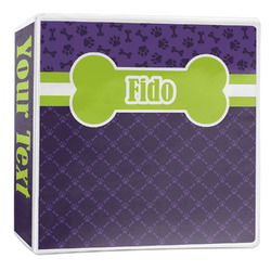 Pawprints & Bones 3-Ring Binder - 2 inch (Personalized)