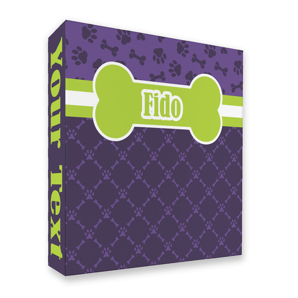 Pawprints & Bones 3 Ring Binders - Full Wrap - 2" - FRONT