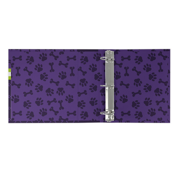 Pawprints & Bones 3 Ring Binders - Full Wrap - 2" - OPEN INSIDE