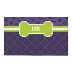 Pawprints & Bones 3' x 5' Indoor Area Rug (Personalized)