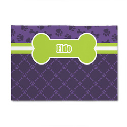 Pawprints & Bones 4' x 6' Patio Rug (Personalized)