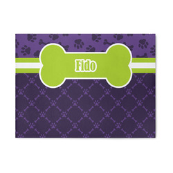 Pawprints & Bones 5' x 7' Indoor Area Rug (Personalized)