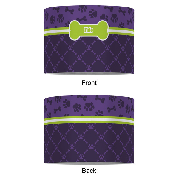 Pawprints & Bones 8" Drum Lampshade - APPROVAL (Fabric)