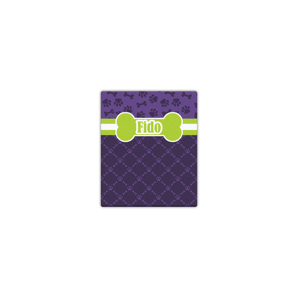 Custom Pawprints & Bones Canvas Print - 8x10 (Personalized)