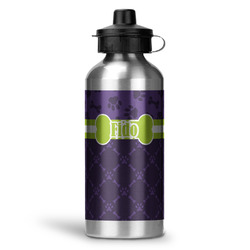 Pawprints & Bones Water Bottle - Aluminum - 20 oz (Personalized)
