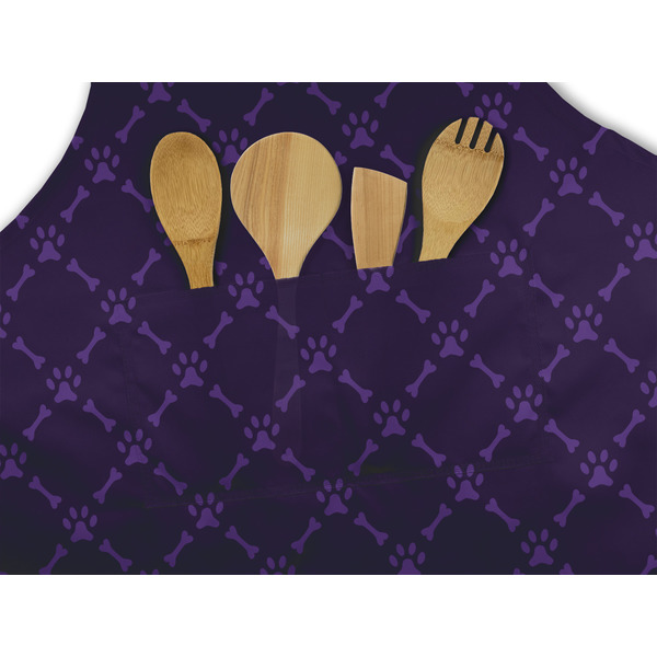 Pawprints & Bones Apron - Pocket Detail with Props