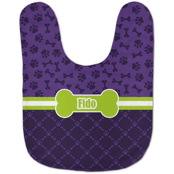 Pawprints & Bones Baby Bib - AFT flat