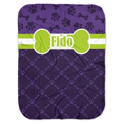 Pawprints & Bones Baby Swaddling Blanket (Personalized)