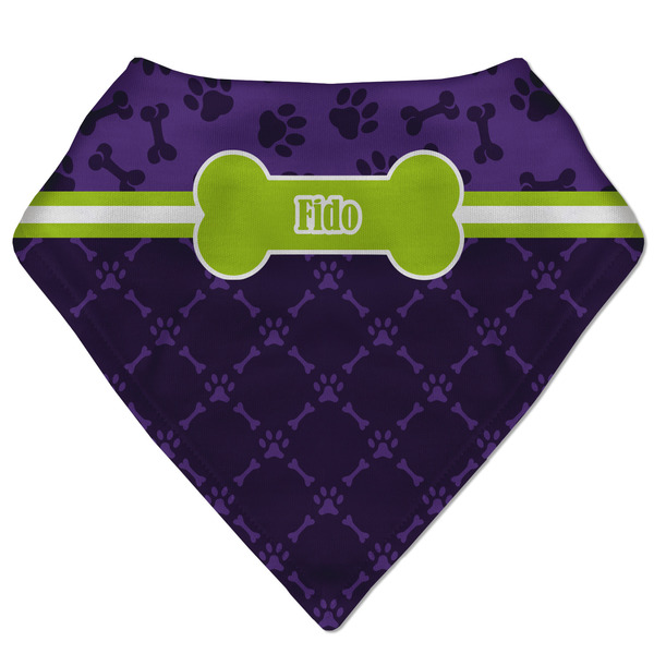 Custom Pawprints & Bones Bandana Bib (Personalized)
