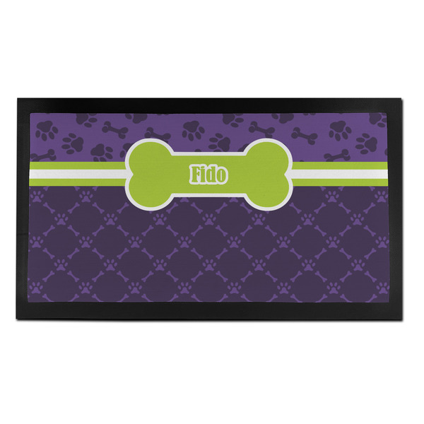 Pawprints & Bones Bar Mat - Small - FRONT