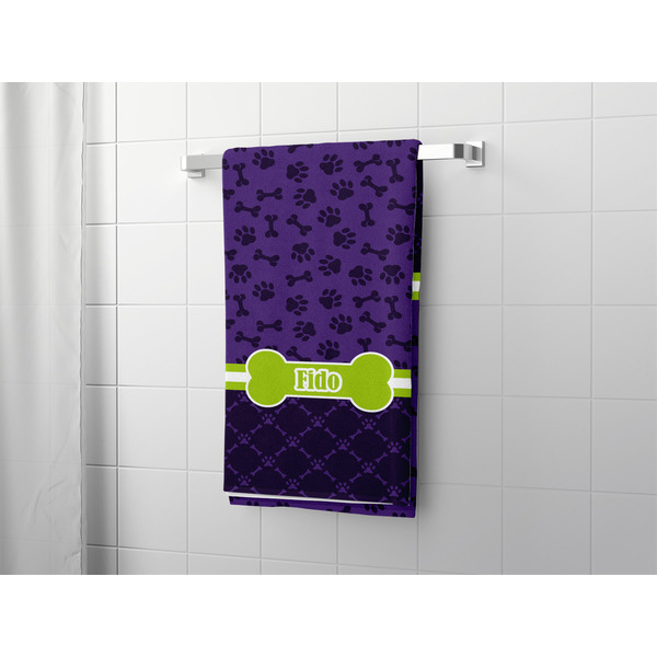 Pawprints & Bones Bath Towel - LIFESTYLE