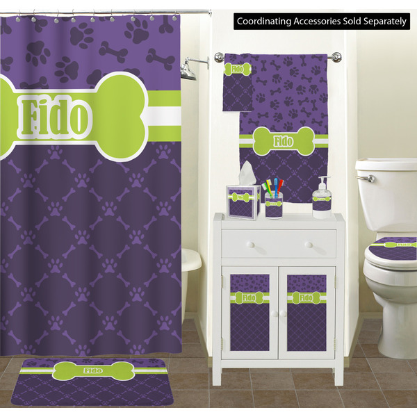 Pawprints & Bones Bathroom Scene