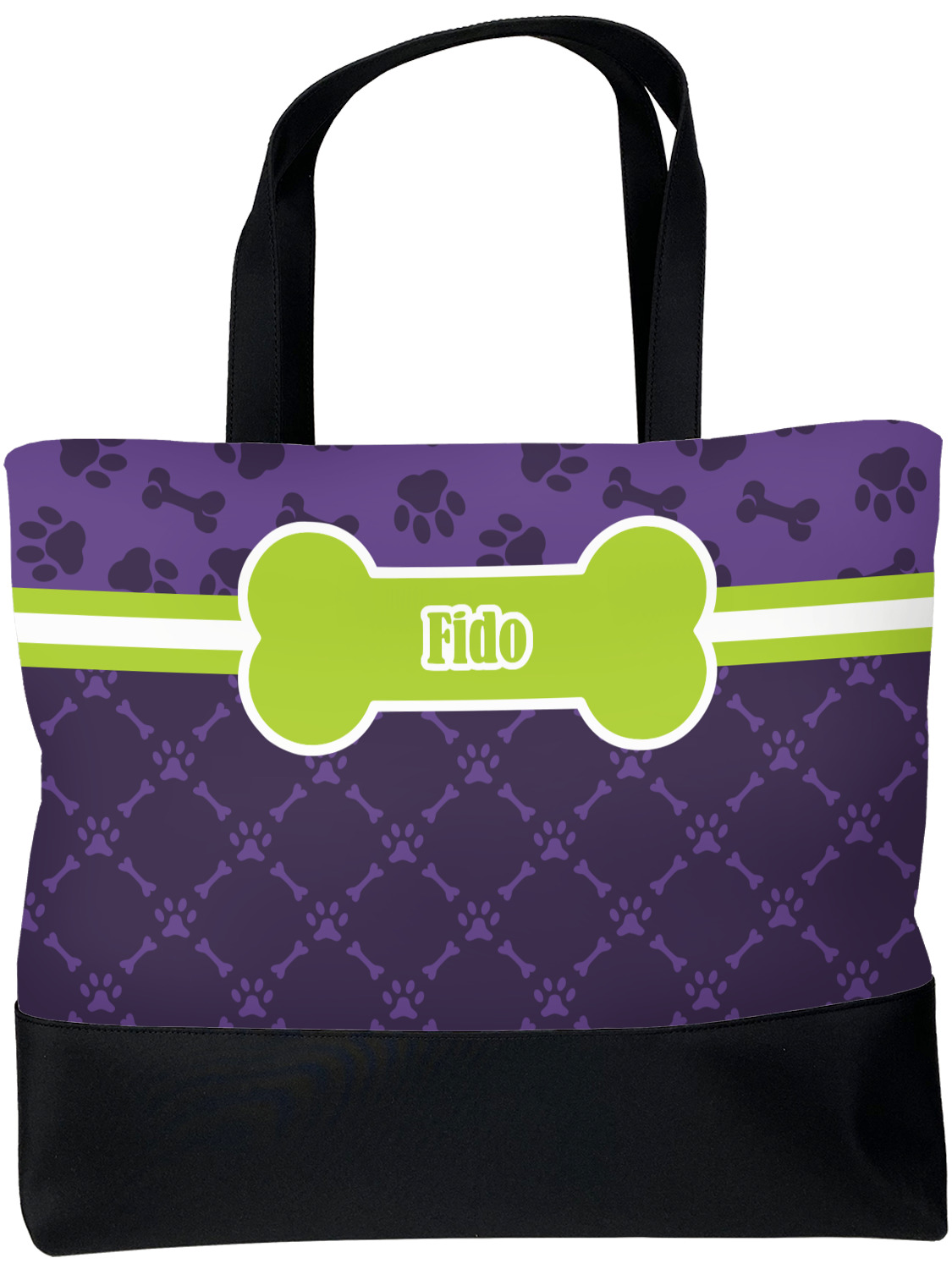 Pawprints & Bones Messenger Bag Personalized 