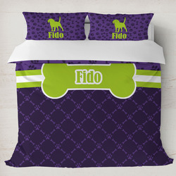 Pawprints & Bones Duvet Cover Set - King (Personalized)