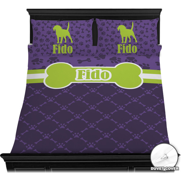 Pawprints & Bones Bedding Set (Queen) - Duvet