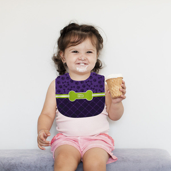 Pawprints & Bones Bib Lifestyle Girl