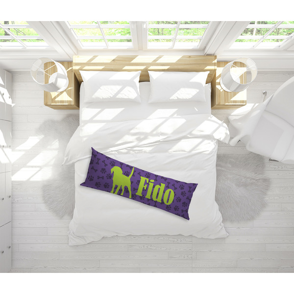 Pawprints & Bones Body Pillow - LIFESTYLE