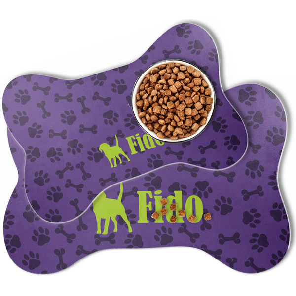 Pawprints & Bones Bone Shaped Dog Mats - MAIN
