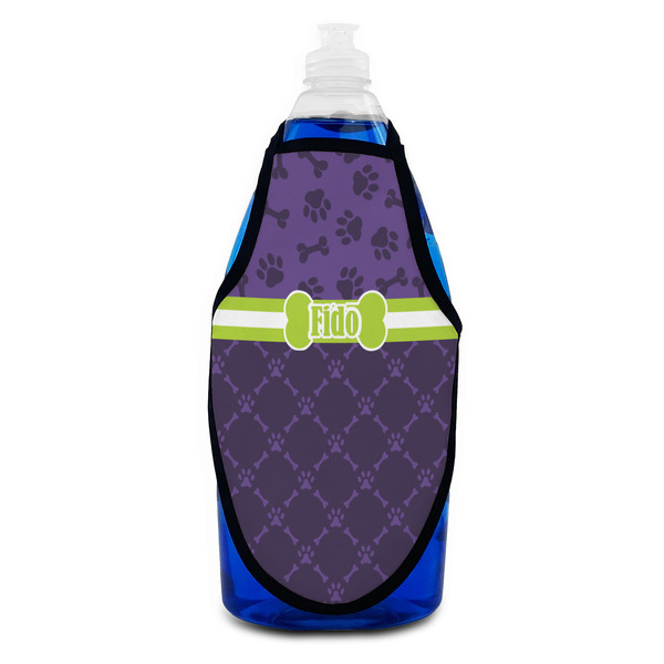 Pawprints & Bones Bottle Apron - Soap - FRONT