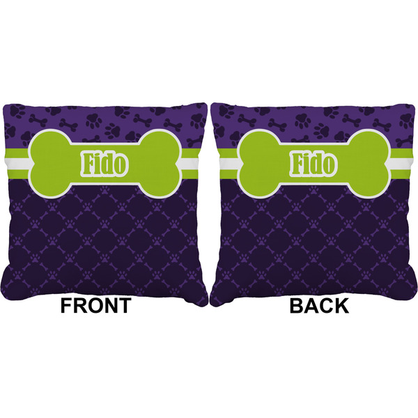 Pawprints & Bones Burlap Pillow Approval