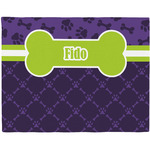 Pawprints & Bones Woven Fabric Placemat - Twill w/ Name or Text