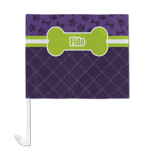 Pawprints & Bones Car Flag - Large - FRONT