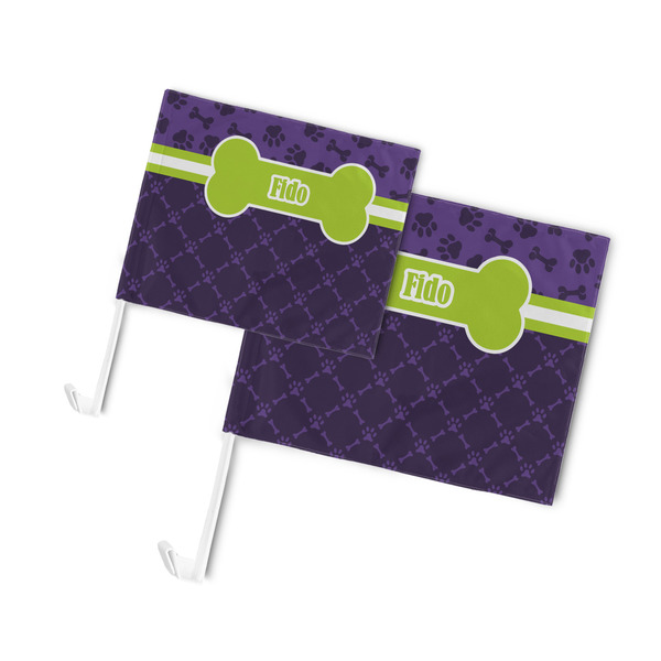 Pawprints & Bones Car Flags - PARENT MAIN (both sizes)