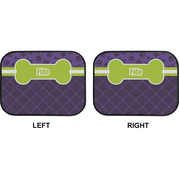 Pawprints & Bones Car Floor Mats (Back Seat) (Approval)