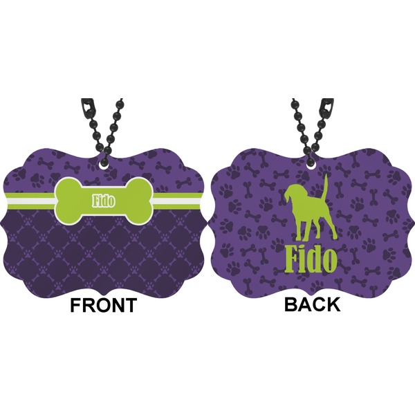 Pawprints & Bones Car Ornament (Approval)