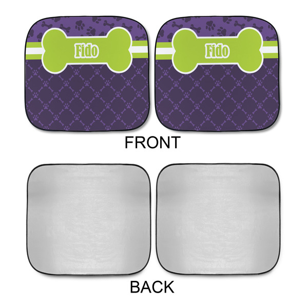 Pawprints & Bones Car Sun Shades - APPROVAL
