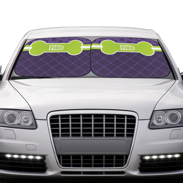 Pawprints & Bones Car Sun Shades - IN CONTEXT