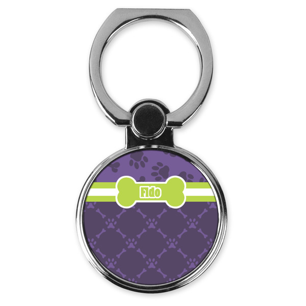 Custom Pawprints & Bones Cell Phone Ring Stand & Holder (Personalized)