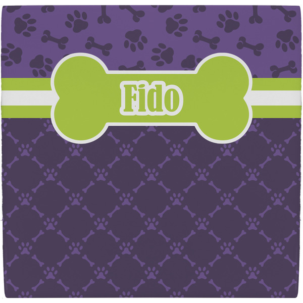Custom Pawprints & Bones Ceramic Tile Hot Pad (Personalized)