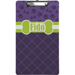 Pawprints & Bones Clipboard (Legal Size) (Personalized)