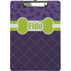 Pawprints & Bones Clipboard (Personalized)