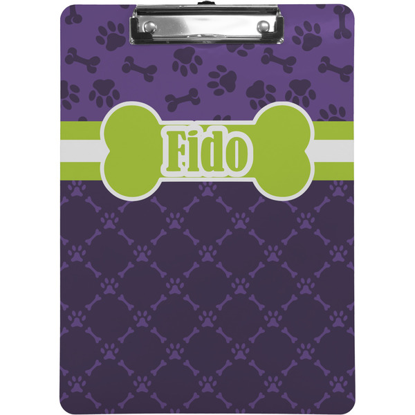 Custom Pawprints & Bones Clipboard (Personalized)