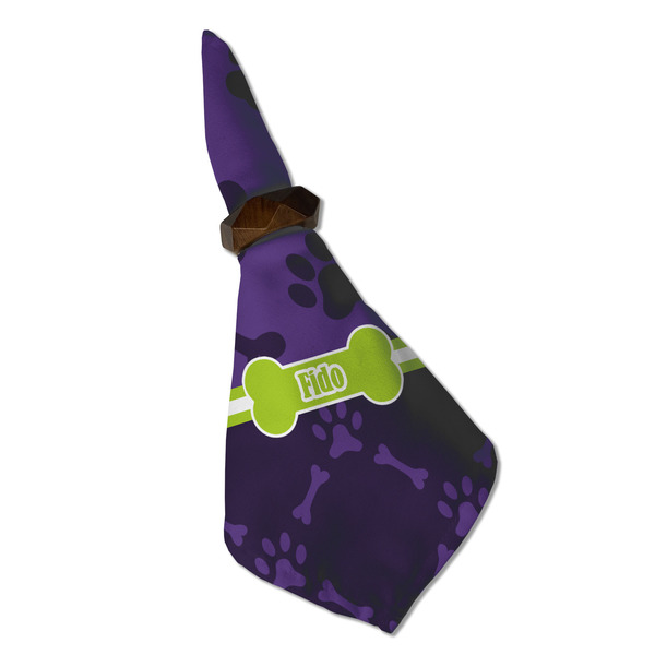 Pawprints & Bones Cloth Napkins - Personalized Dinner (Folded in Ring) (MAIN)