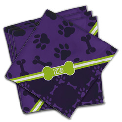 Pawprints & Bones Cloth Napkins (Set of 4) (Personalized)