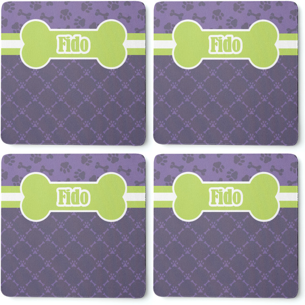 Pawprints & Bones Coaster Rubber Back - Apvl