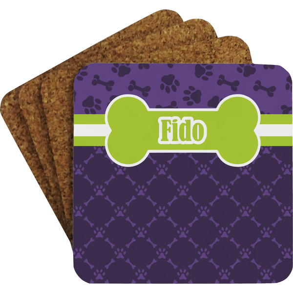 Pawprints & Bones Coaster Set (Personalized)