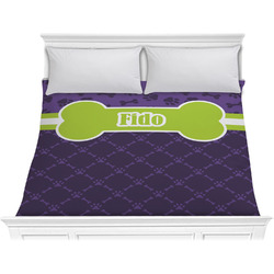 Pawprints & Bones Comforter - King (Personalized)