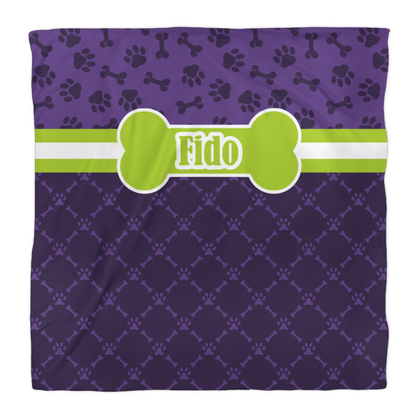 Pawprints & Bones Comforter - Queen - Front