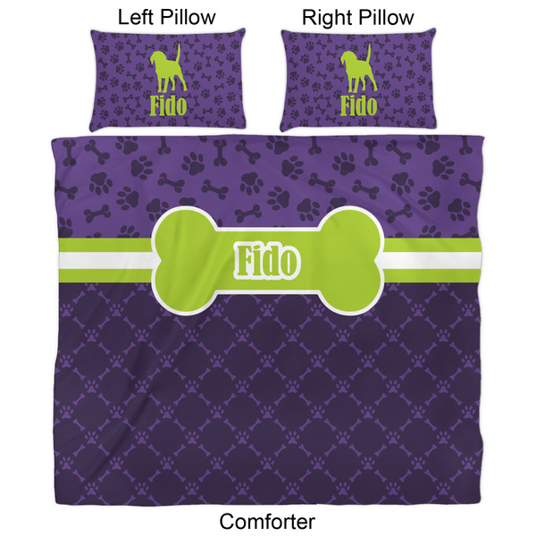 Pawprints & Bones Comforter Set - King - Approval