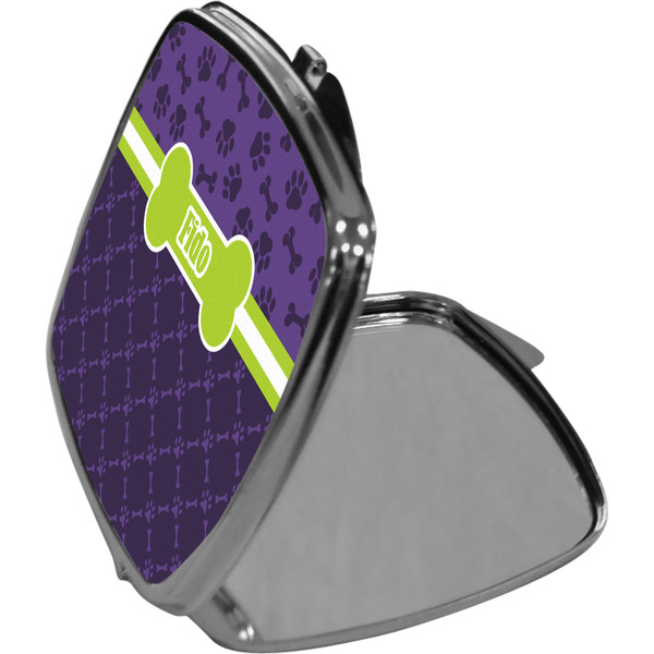 Pawprints & Bones Compact Mirror (Side View)