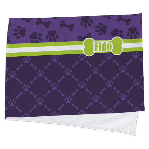 Custom Pawprints & Bones Cooling Towel (Personalized)